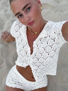 Princess Polly | Swim | Kaesie Halter Mini Dress White | Poshmark
